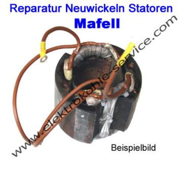 Reparatur Neuwicklung Stator Mafell ZK115L ZH200 bis ZH320